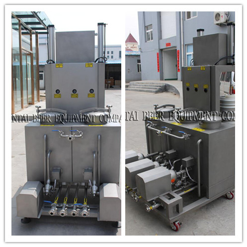 <b>Keg washer in two and three wster tanks</b>